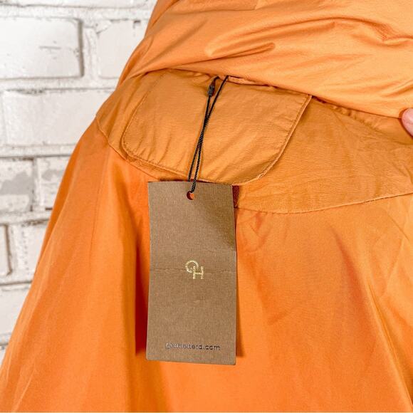 Gentle Herd Spice Orange Down Filled Short Quilted Retro Puffer Jacket Coat NWT - Picture 11 of 12